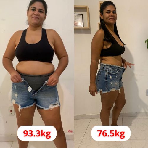 Antes e depois de cliente Dietapp